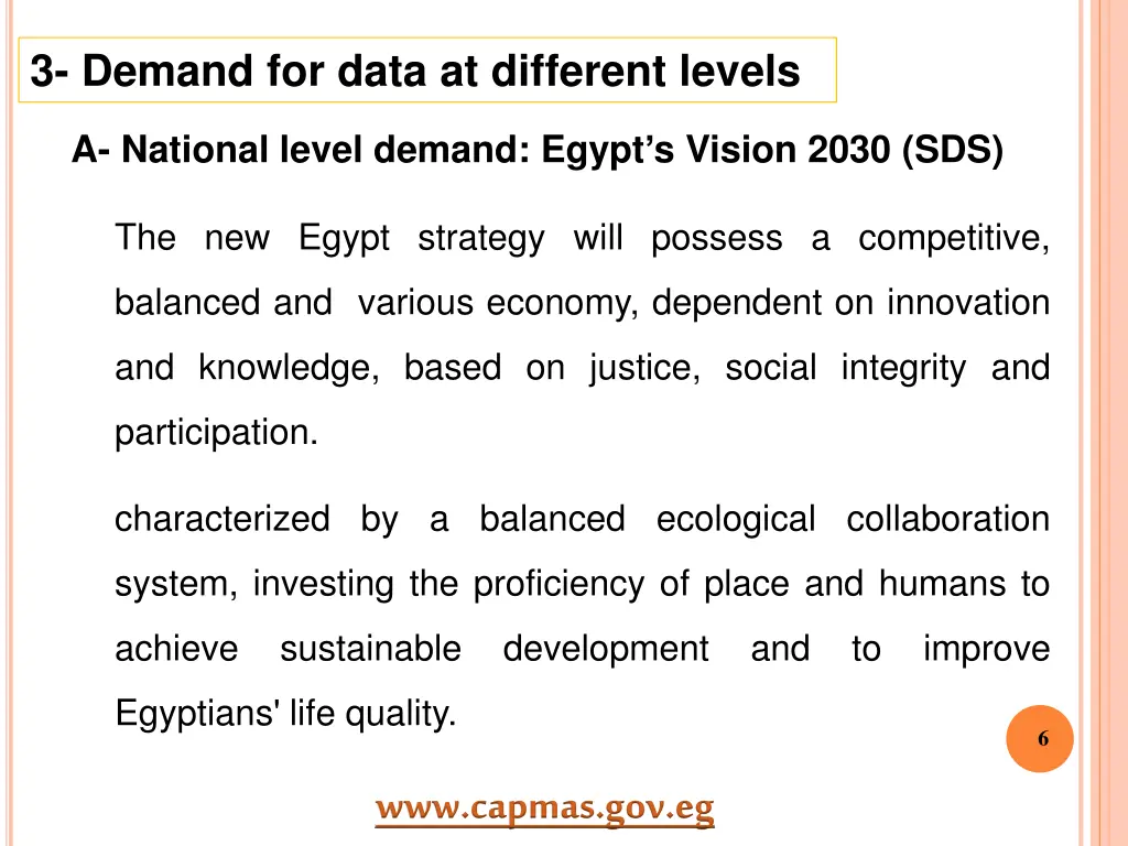 3 demand for data at different levels