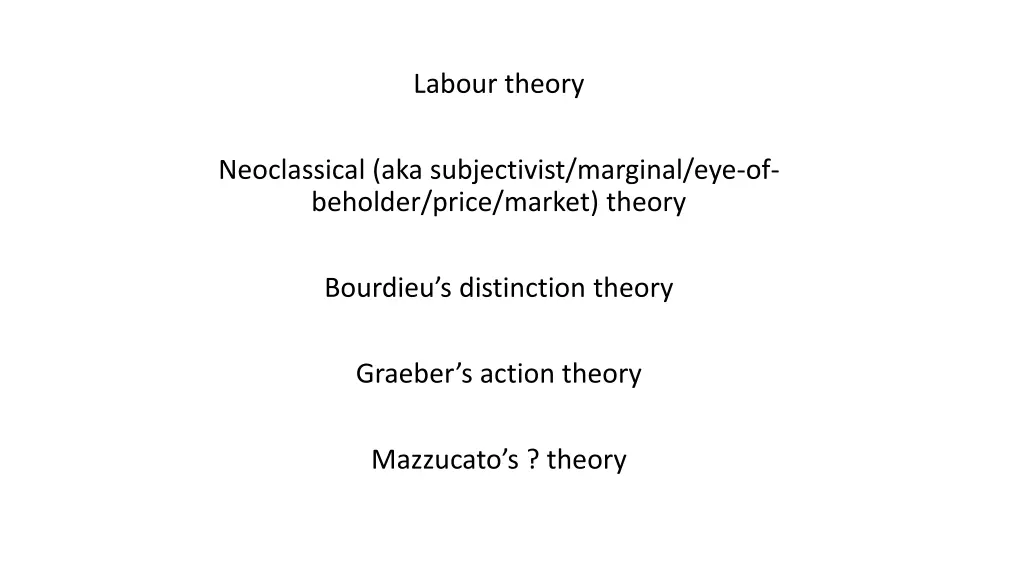 labour theory