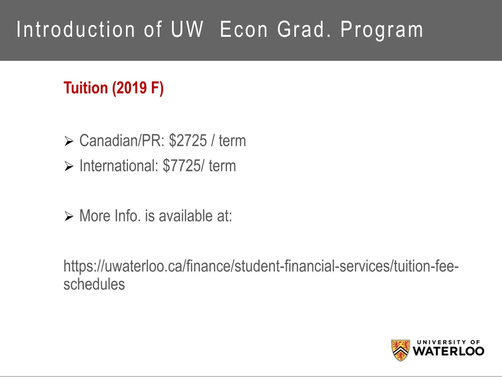 introduction of uw econ grad program 2