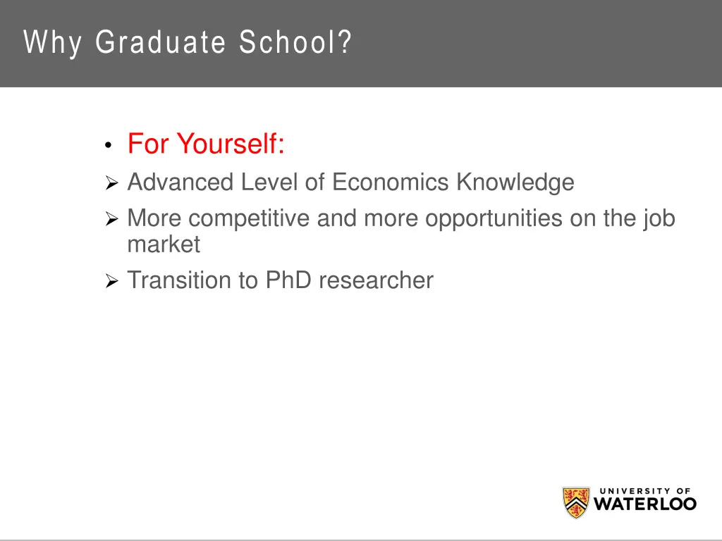 why graduate school 1