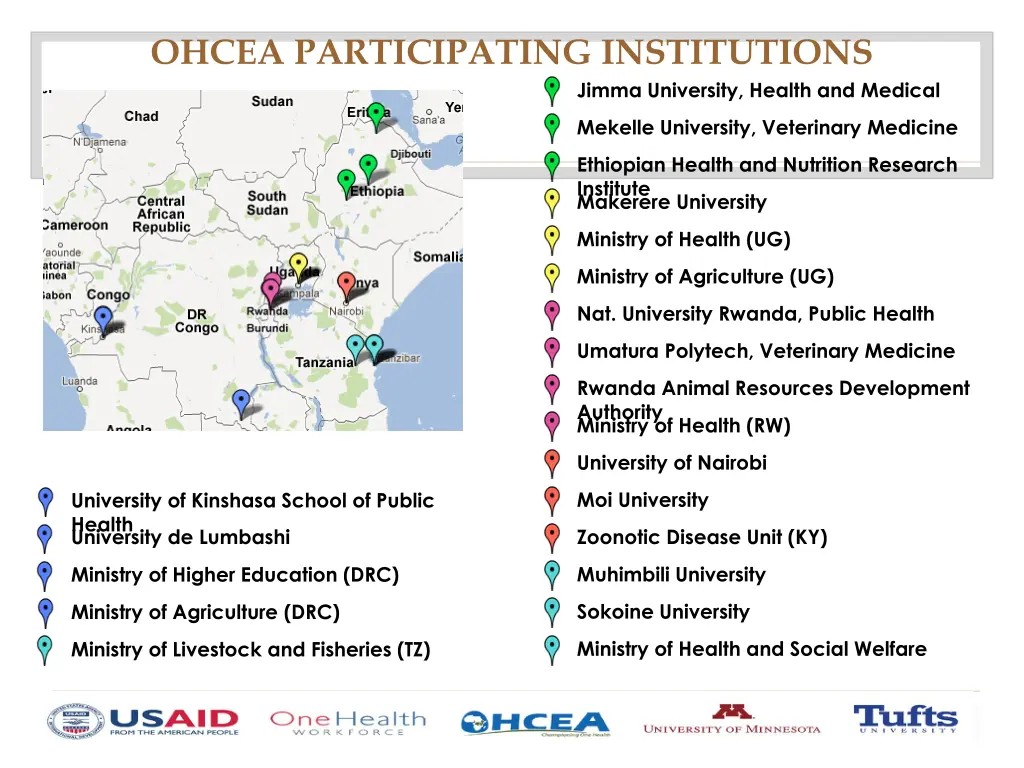 ohcea participating institutions
