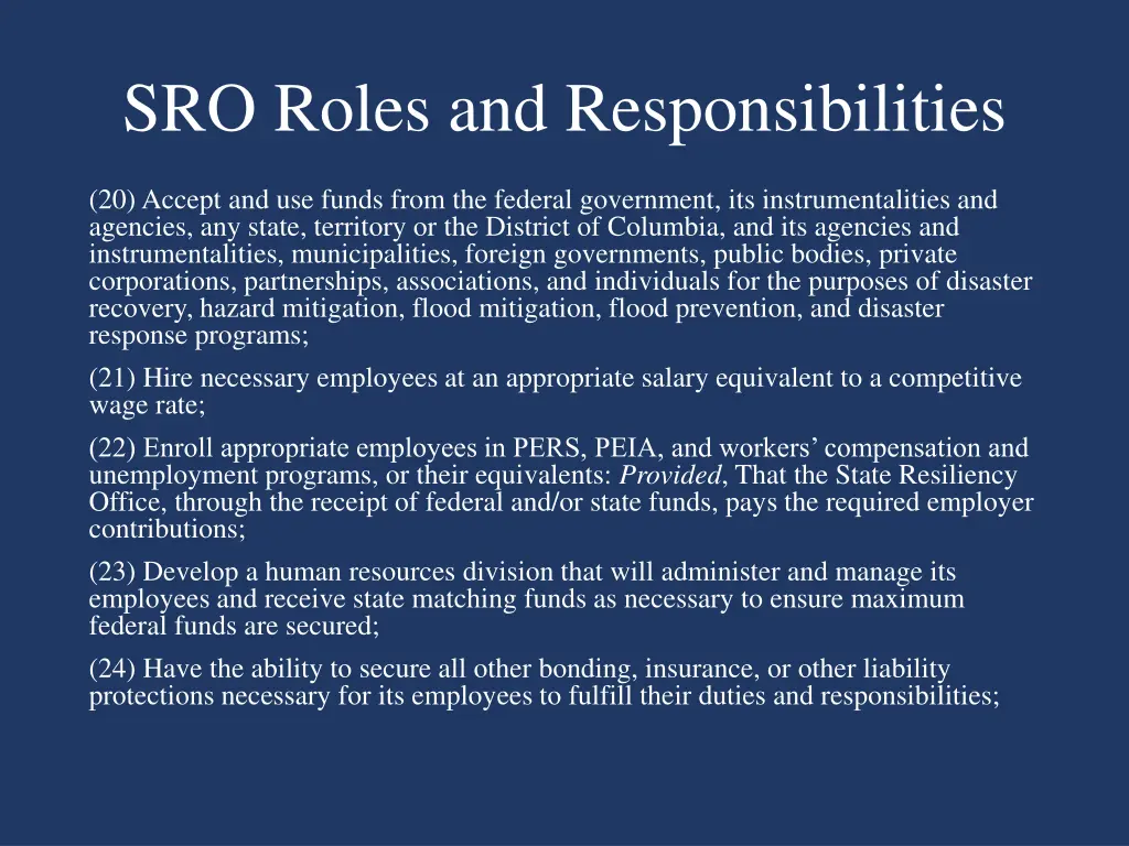 sro roles and responsibilities 2