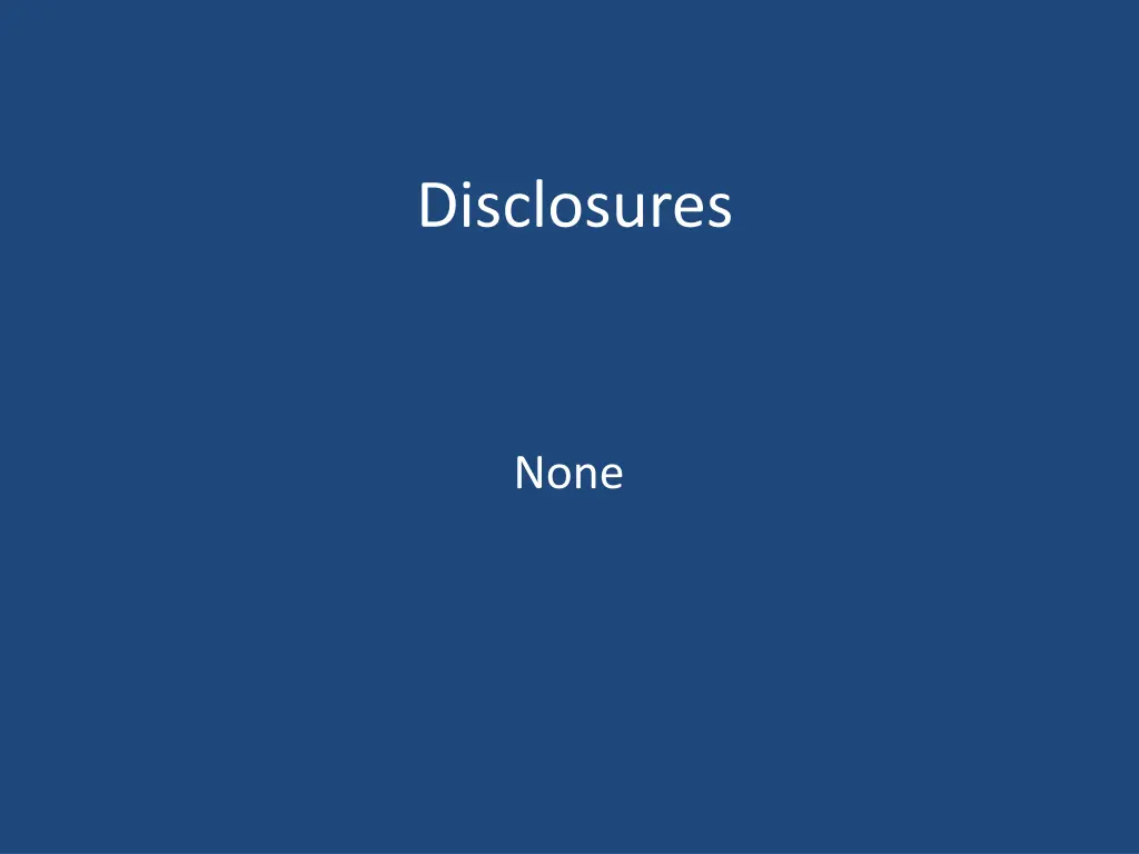 disclosures