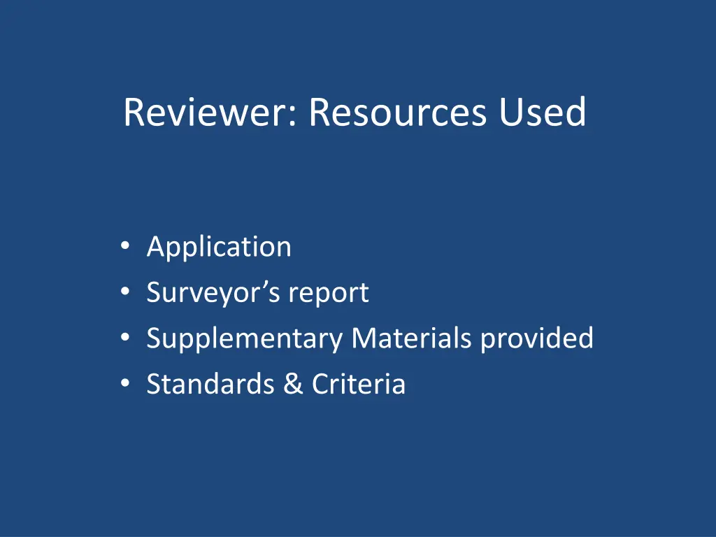 reviewer resources used