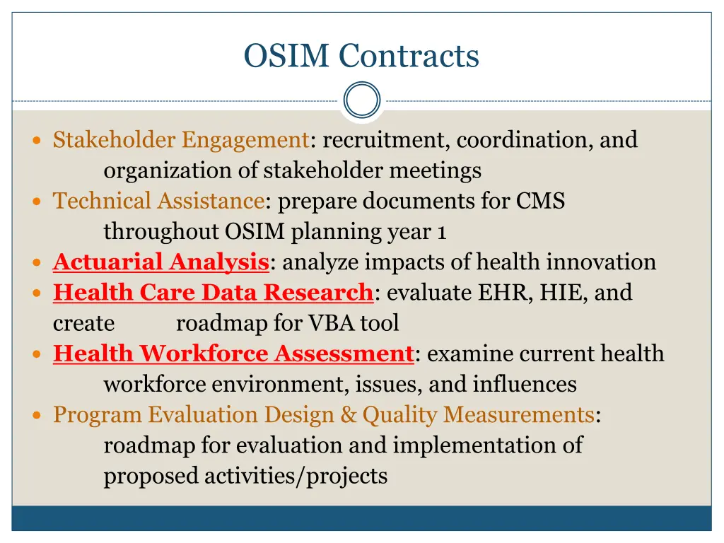osim contracts