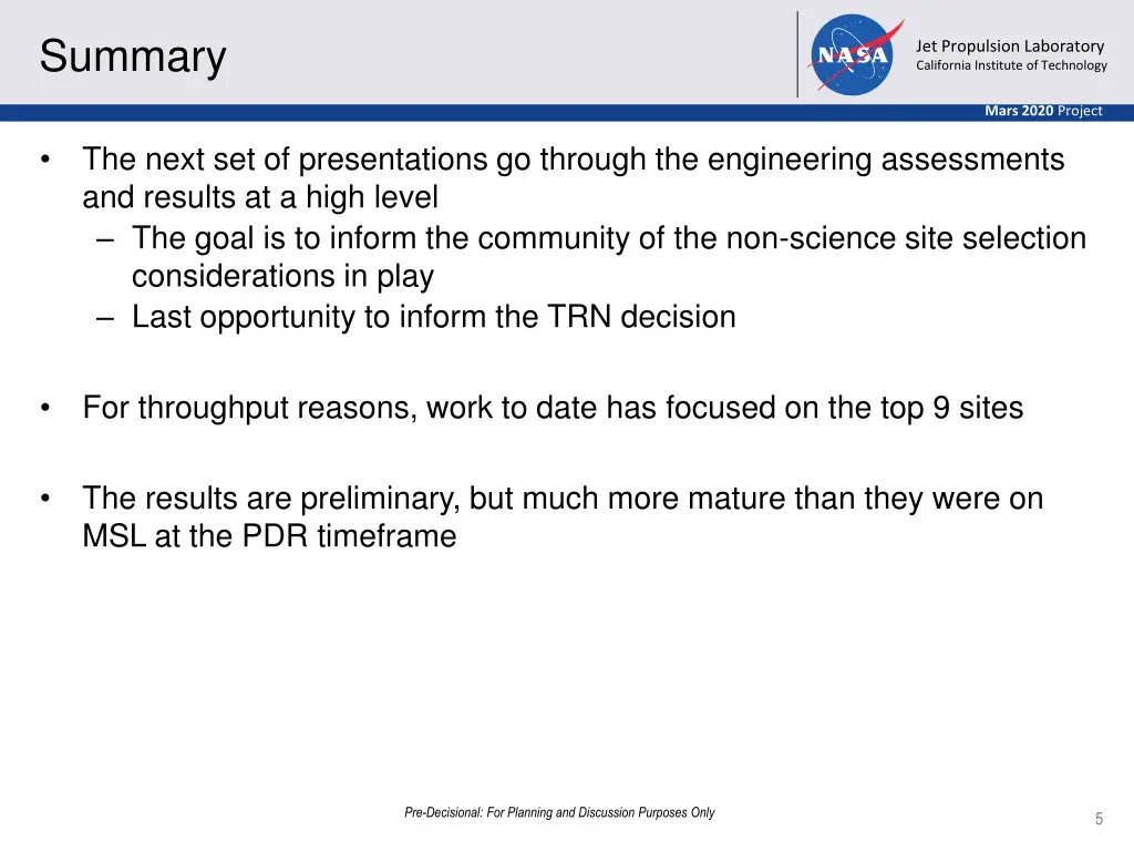 summary