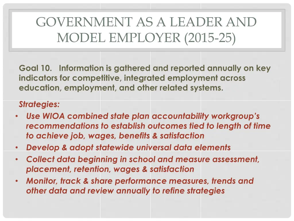 government as a leader and model employer 2015 25 3