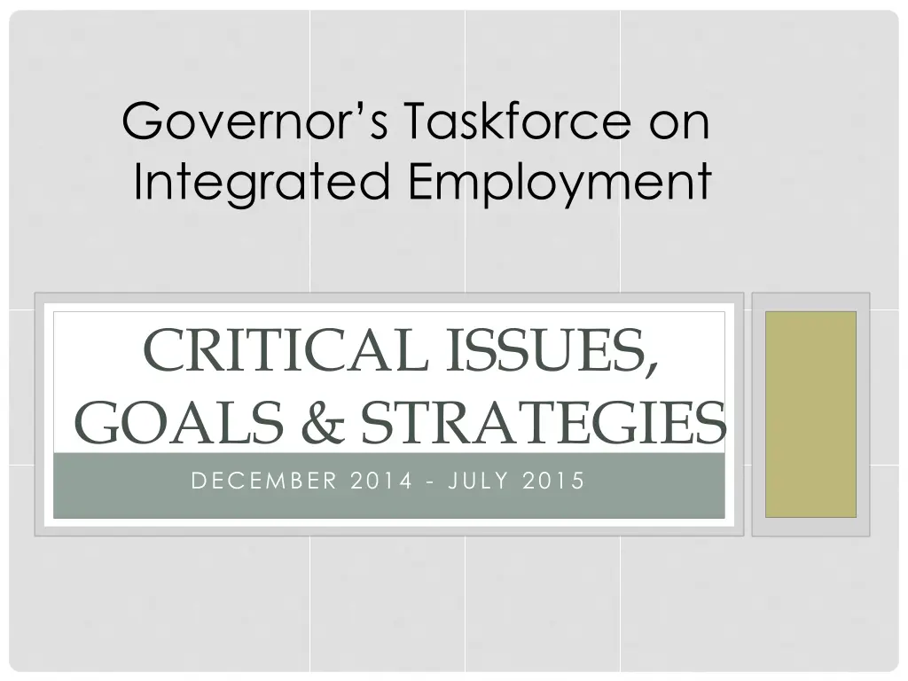 governor s taskforce on integrated employment 1