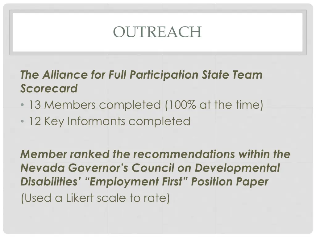 outreach