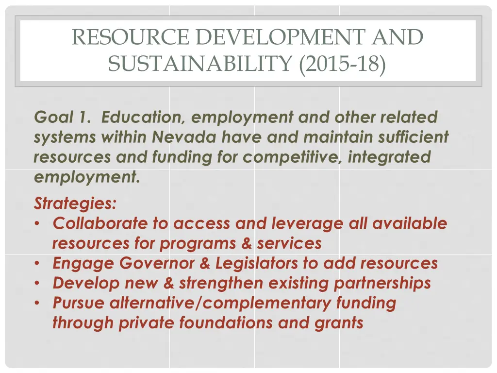 resource development and sustainability 2015 18
