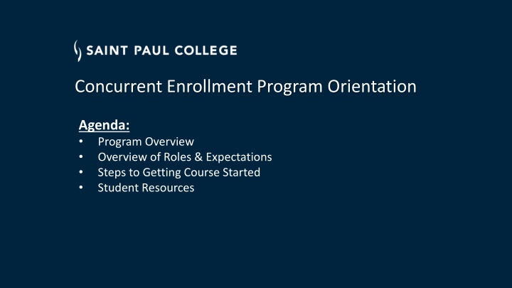 concurrent enrollment program orientation