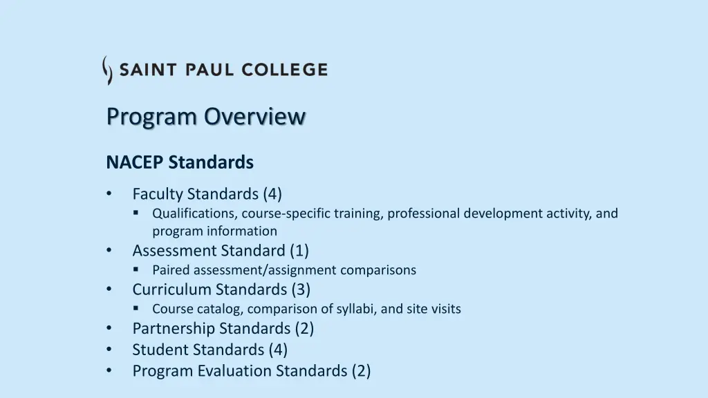 program overview 5