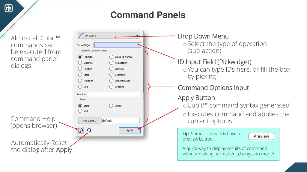 command panels