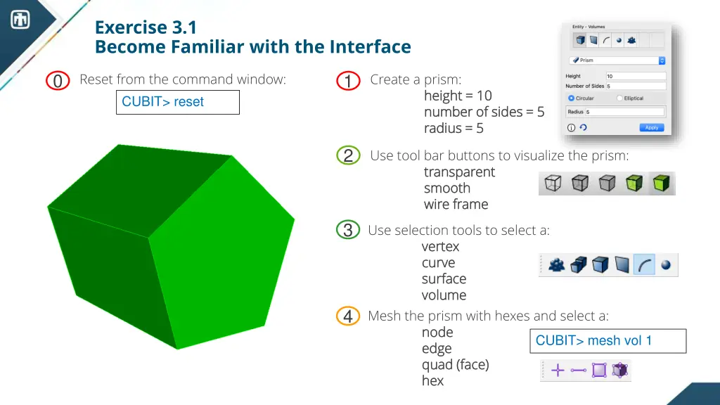 exercise 3 1 become familiar with the interface