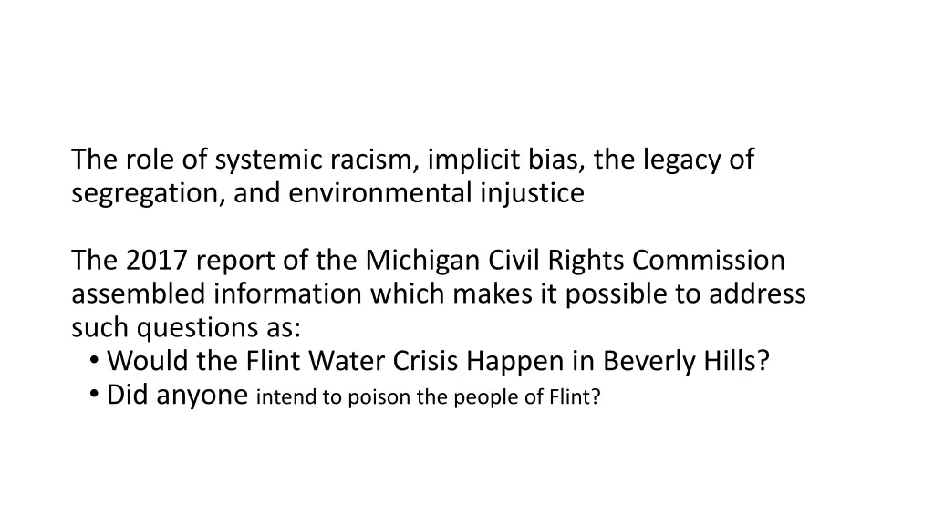 the role of systemic racism implicit bias