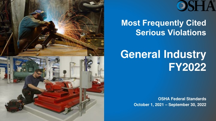 most frequently cited serious violations