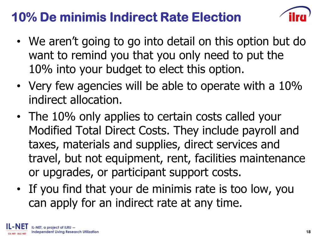 10 de 10 de minimis