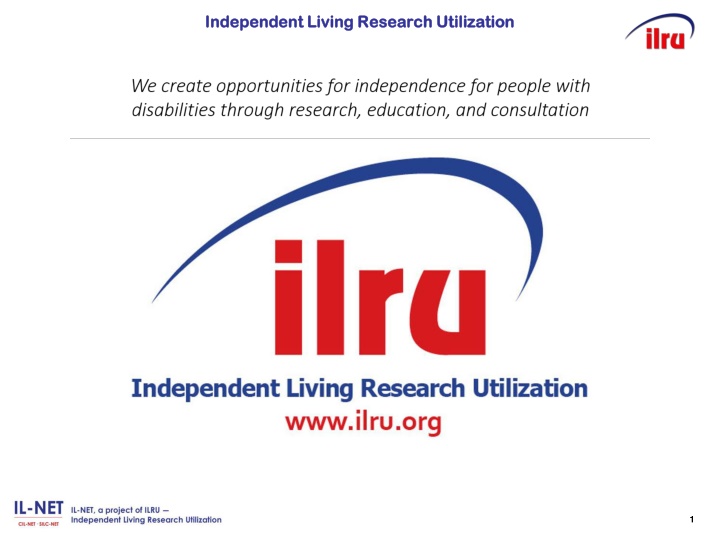 independent living research utilization