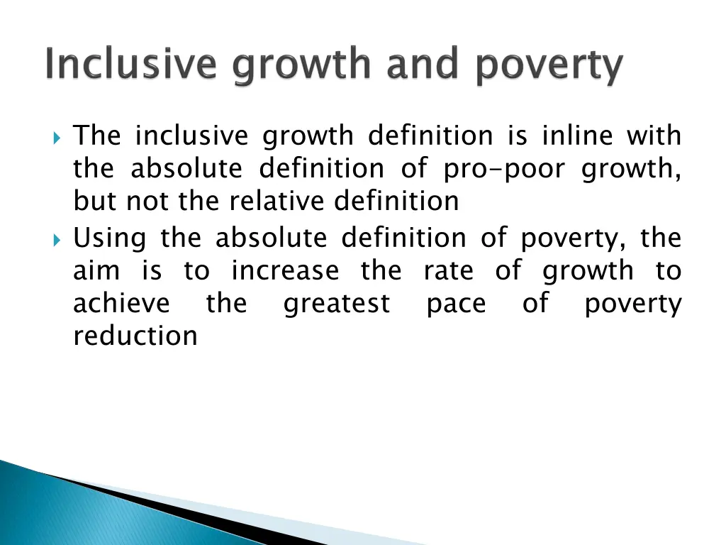 the inclusive growth definition is inline with