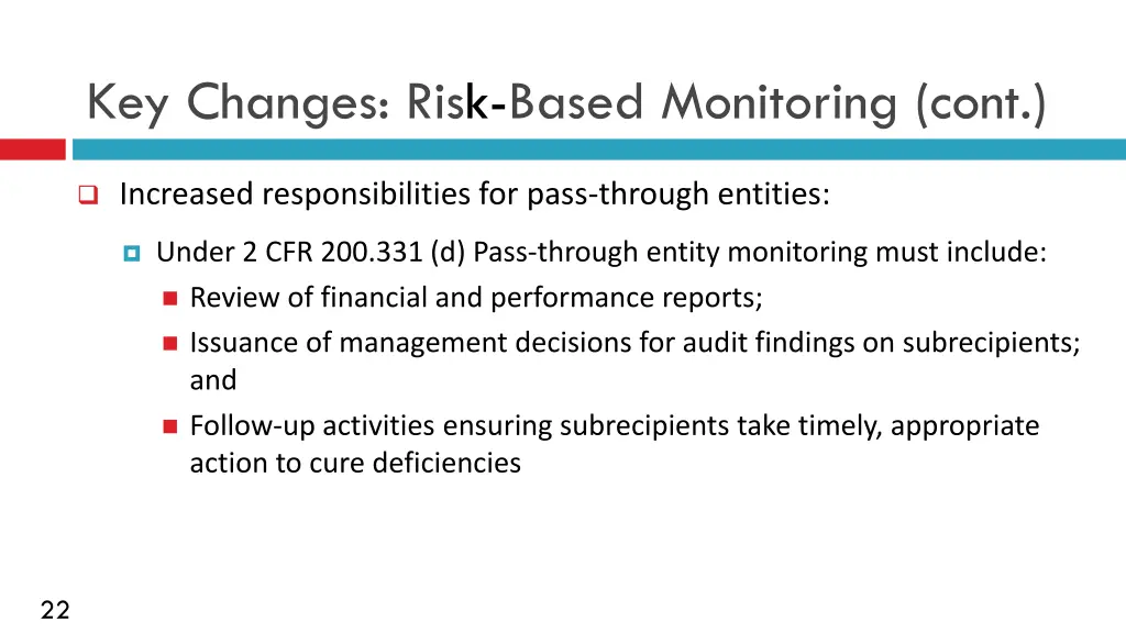 key changes risk based monitoring cont 1