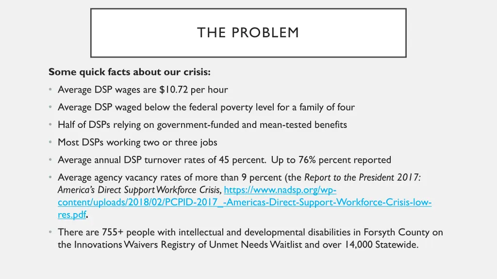 the problem