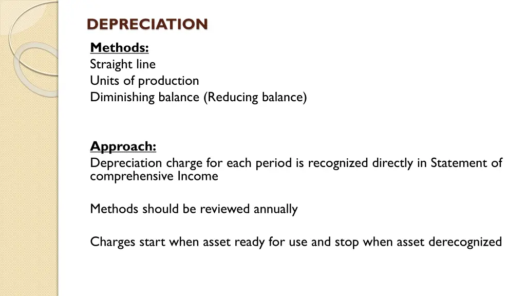 depreciation methods straight line units