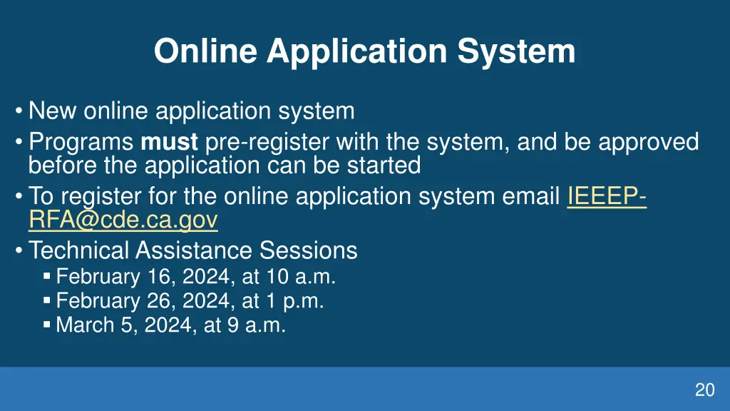 online application system