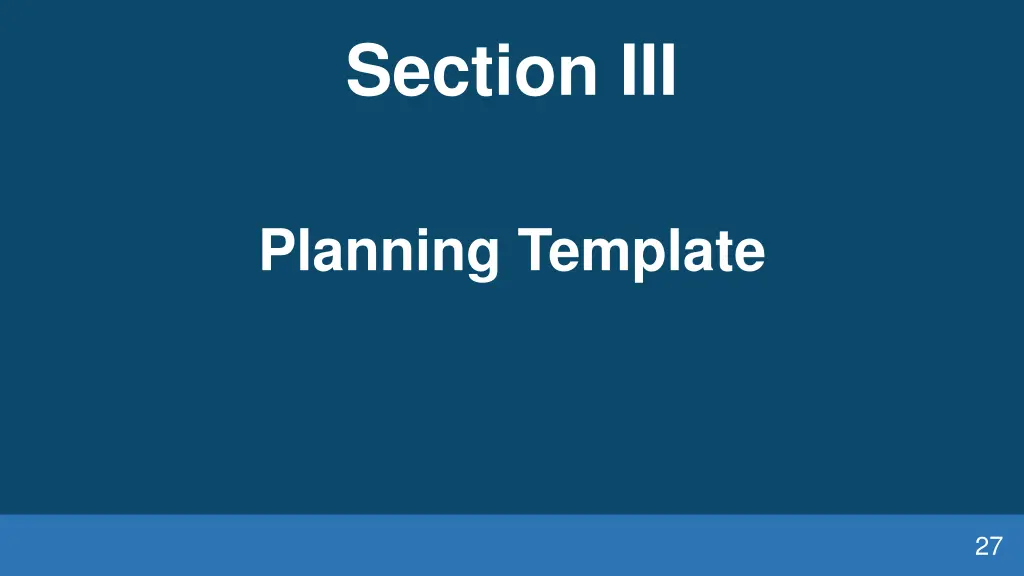 section iii