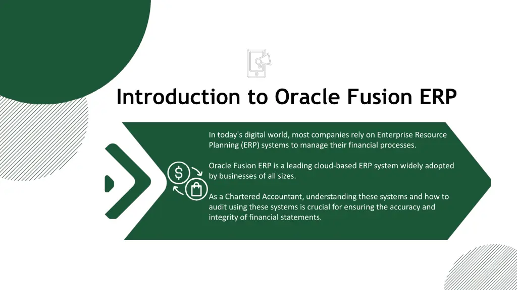 introduction to oracle fusion erp