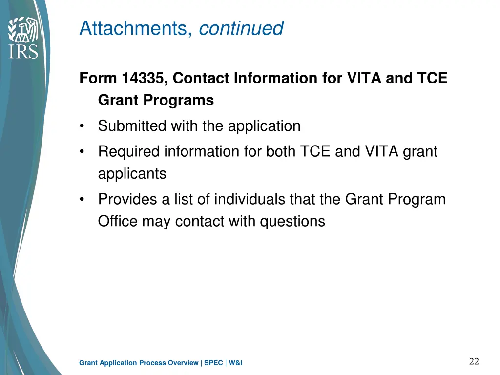 attachments continued