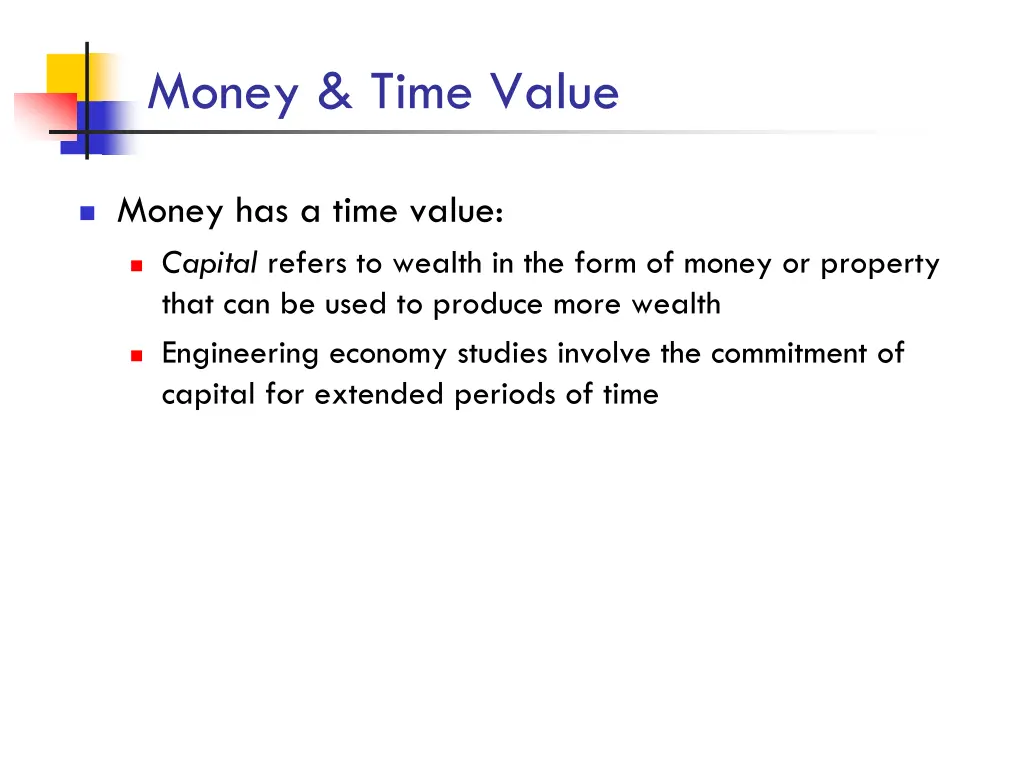 money time value