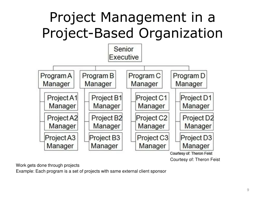 project management in a project based organization
