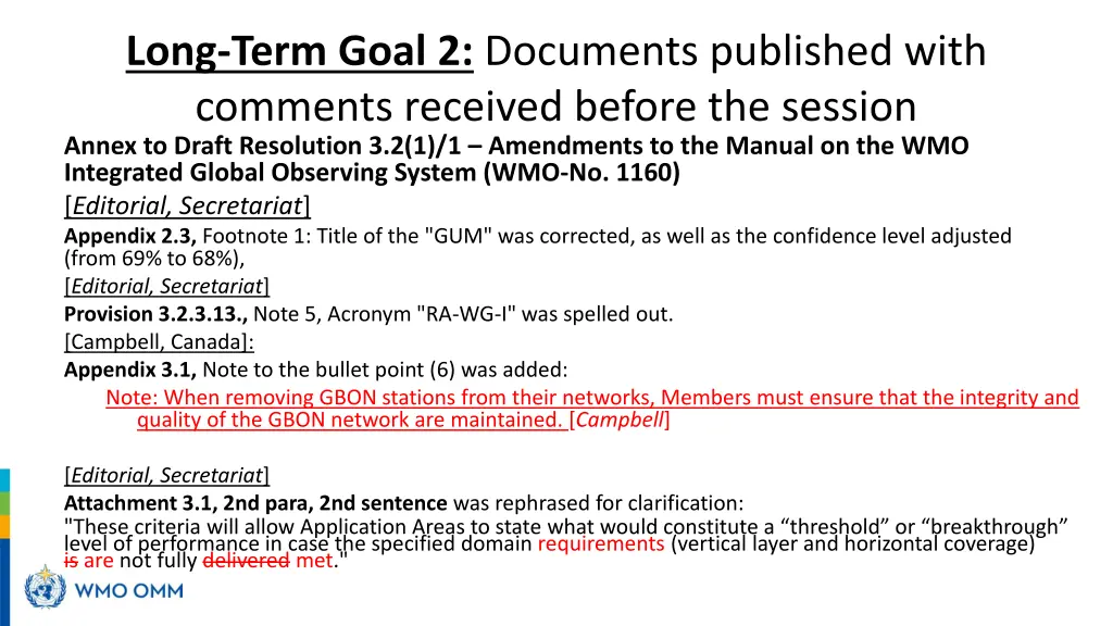 long term goal 2 documents published with 3