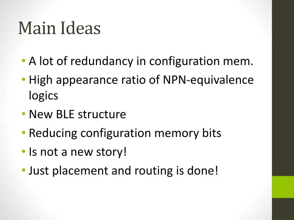 main ideas