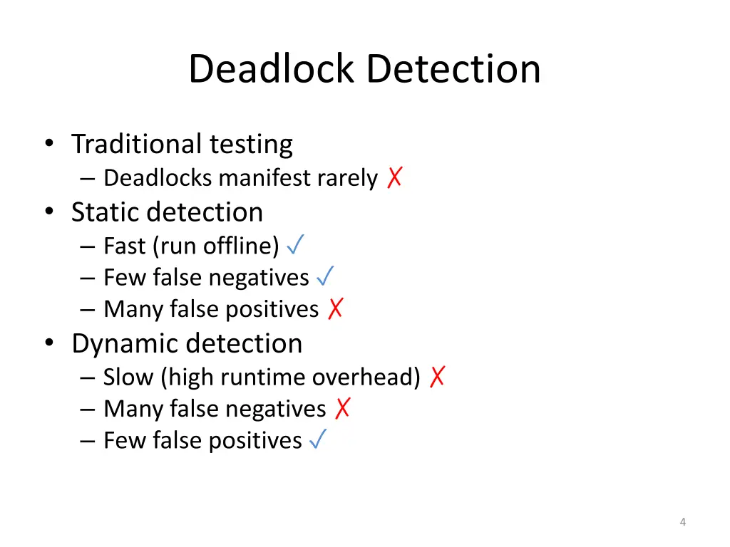 deadlock detection