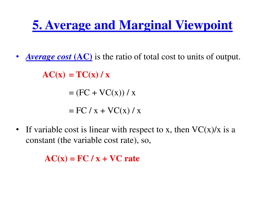 5 average and marginal viewpoint