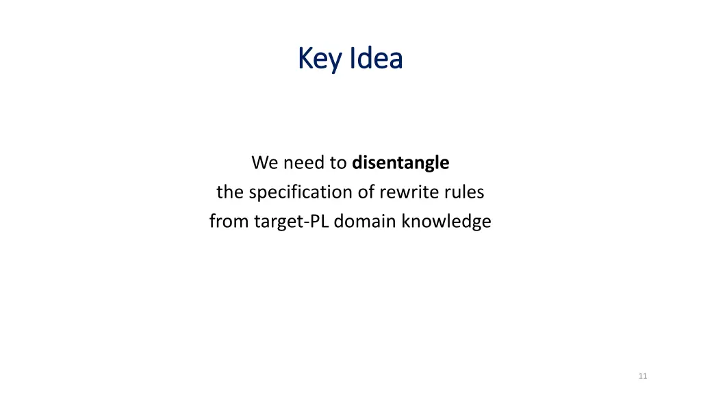 key idea key idea
