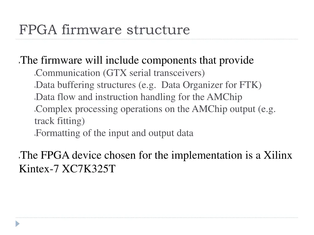 fpga firmware structure