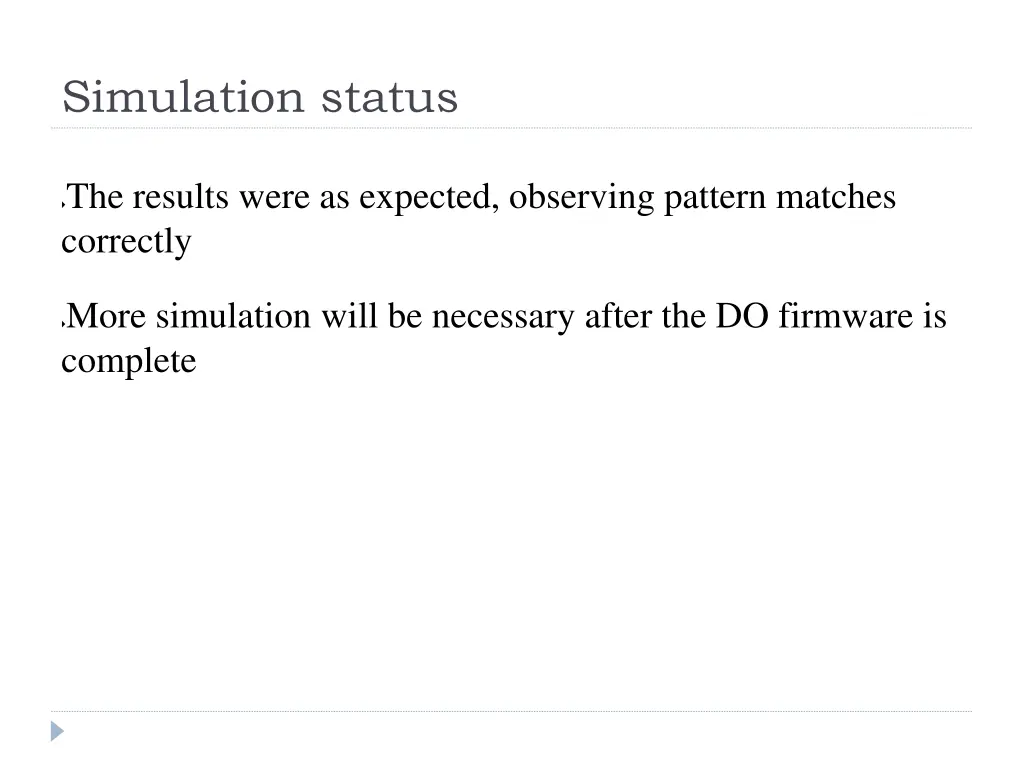 simulation status 1