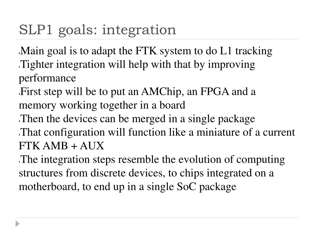 slp1 goals integration