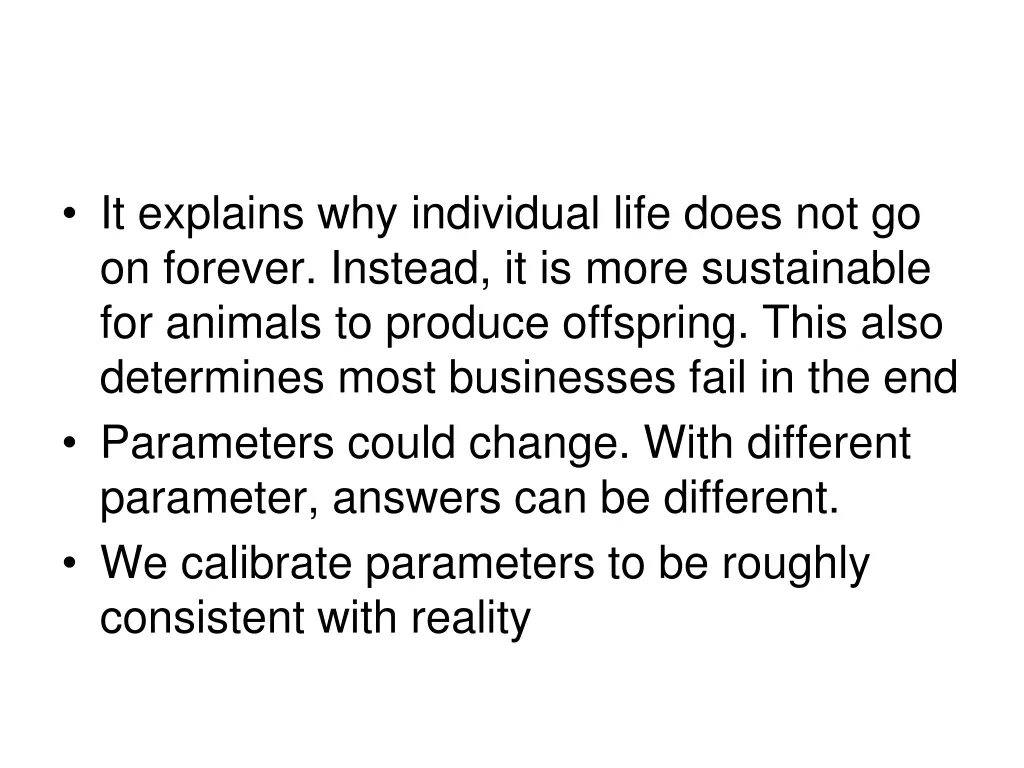 it explains why individual life does