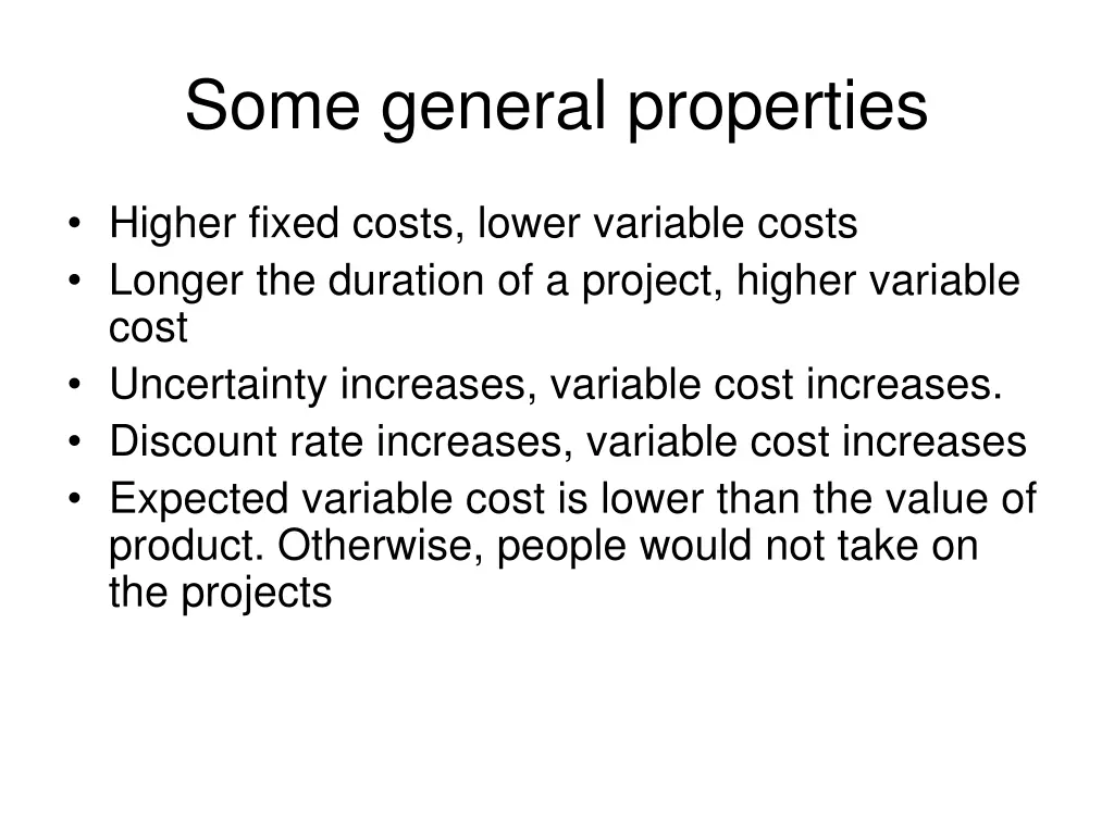 some general properties