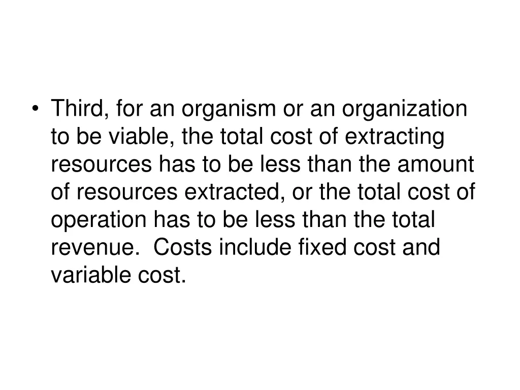 third for an organism or an organization