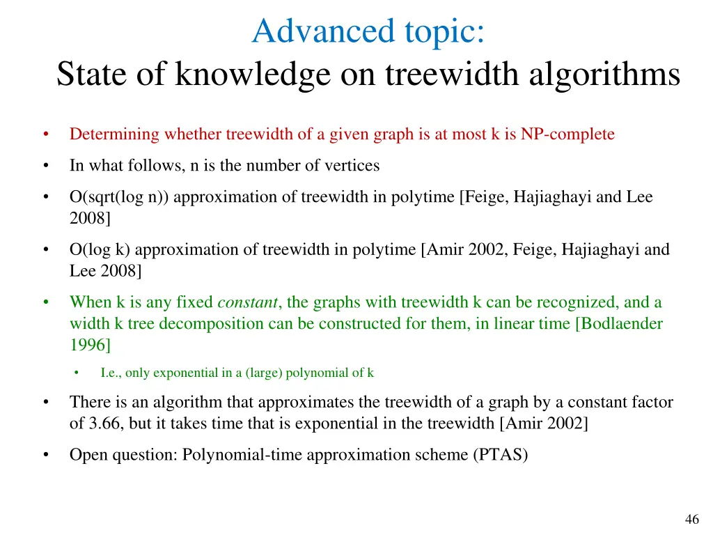 advanced topic