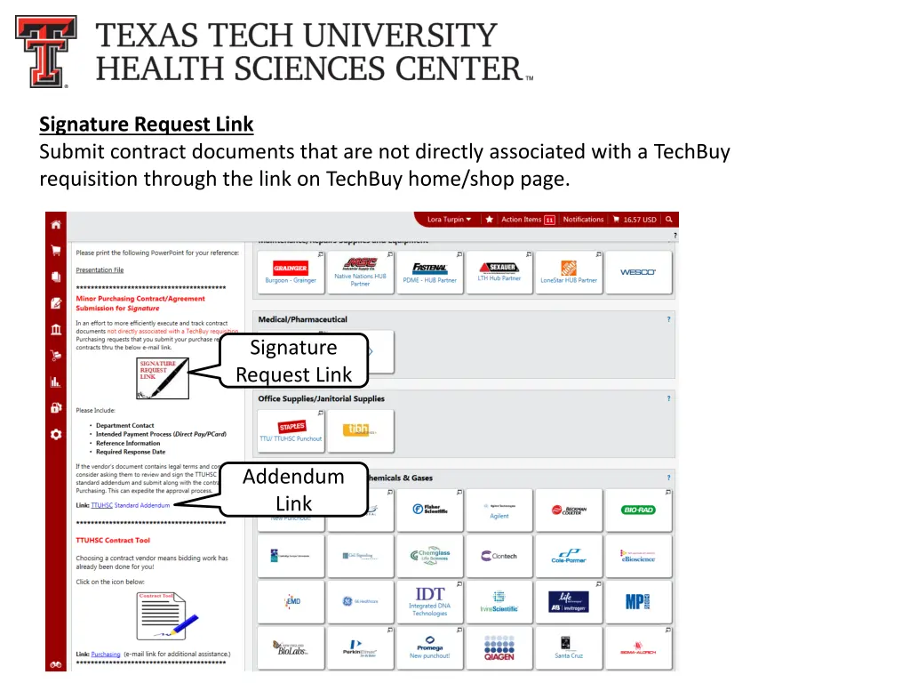 signature request link submit contract documents