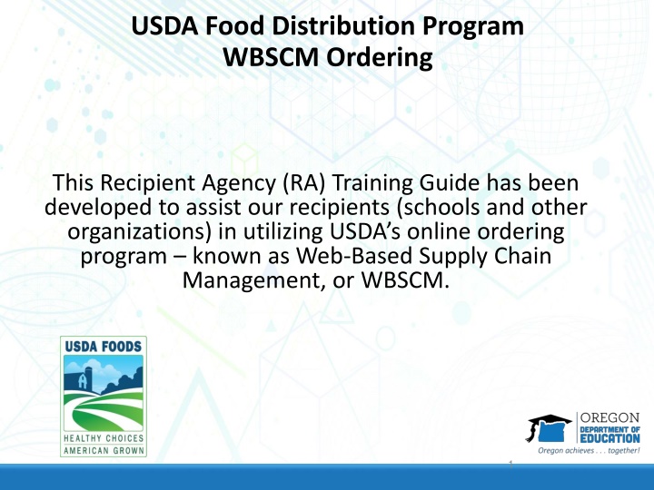 usda food distribution program wbscm ordering
