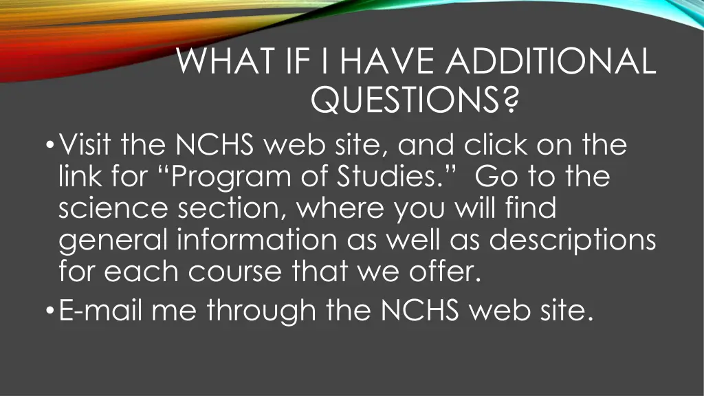 what if i have additional questions visit
