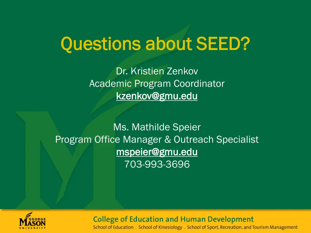 questions about seed questions about seed