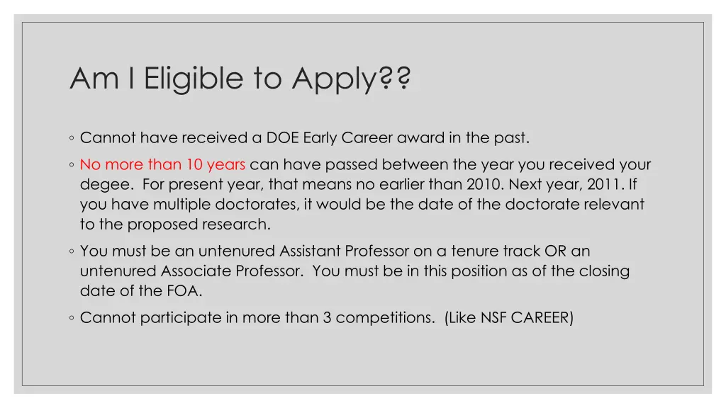 am i eligible to apply