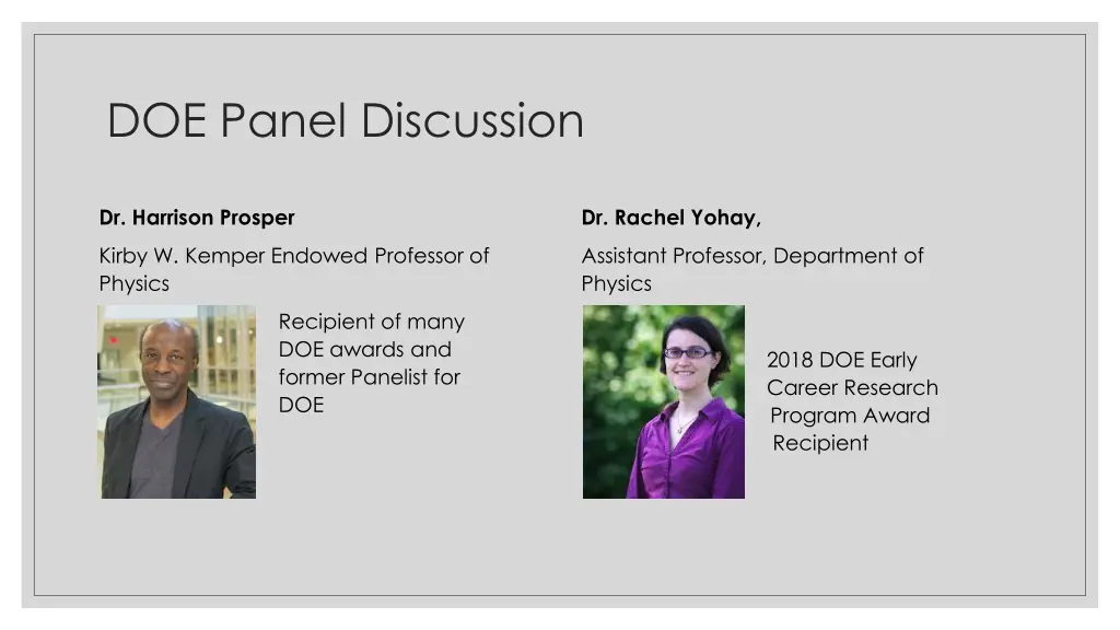 doe panel discussion